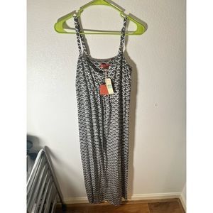 Relax by Tommy Bahama gunmetal sleeveless long dress.  NWT New